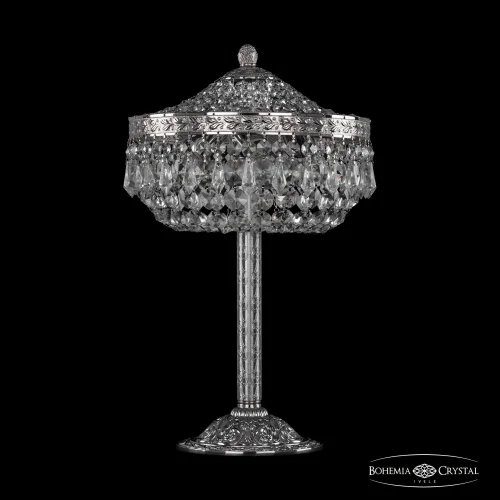 Настольная лампа 19011L6/25IV Ni Bohemia Ivele Crystal прозрачная 3 лампы, основание никель металл в стиле классический sp